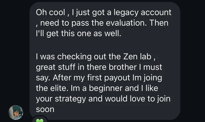 Instagram DM: checking out Zen Lab, great stuff in there